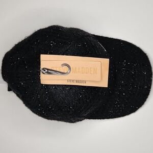 NWT Steve Madden black tweed baseball cap 🧢